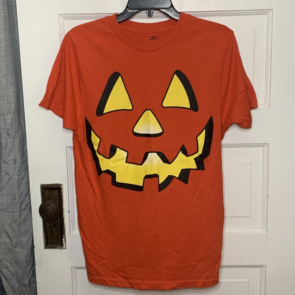 Way to Celebrate! Child Halloween Pumpkin Jack-O-Lantern T-Shirt Size S/CH 34-36